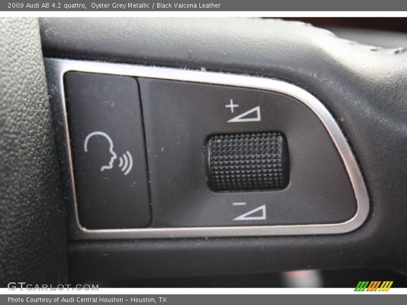 Oyster Grey Metallic / Black Valcona Leather 2009 Audi A8 4.2 quattro