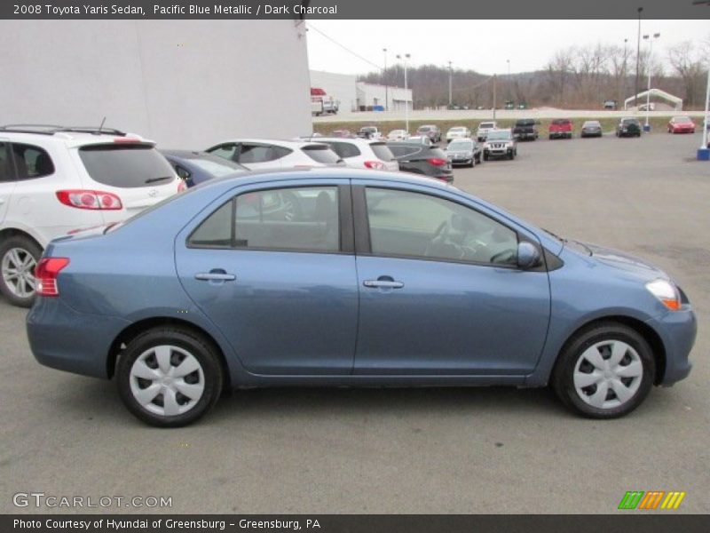 Pacific Blue Metallic / Dark Charcoal 2008 Toyota Yaris Sedan
