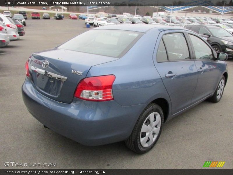 Pacific Blue Metallic / Dark Charcoal 2008 Toyota Yaris Sedan