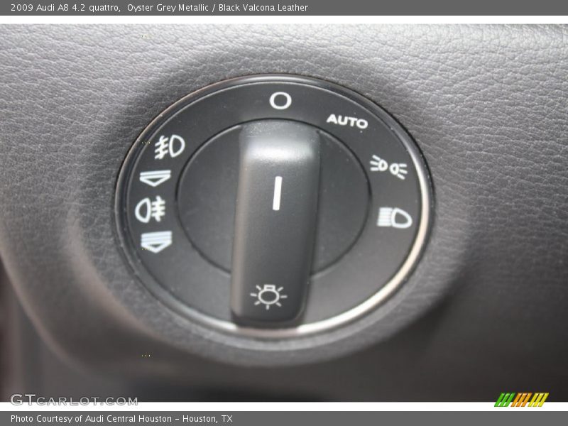 Oyster Grey Metallic / Black Valcona Leather 2009 Audi A8 4.2 quattro
