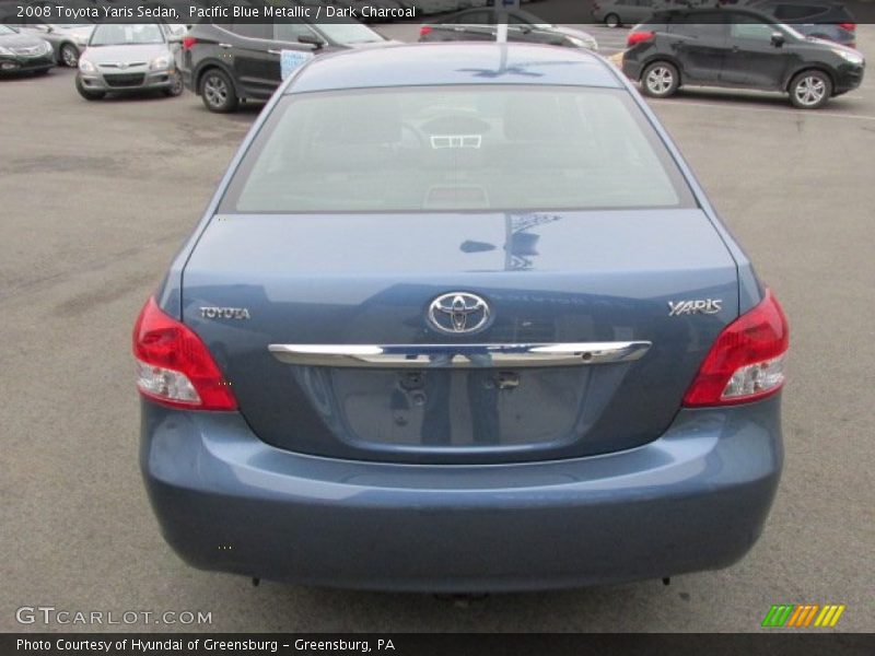 Pacific Blue Metallic / Dark Charcoal 2008 Toyota Yaris Sedan