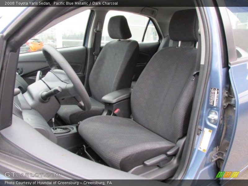 Front Seat of 2008 Yaris Sedan