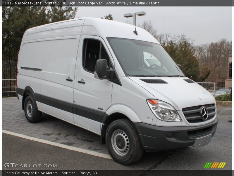 Front 3/4 View of 2013 Sprinter 2500 High Roof Cargo Van