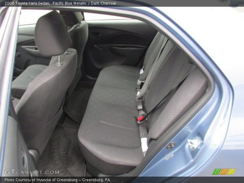 Rear Seat of 2008 Yaris Sedan