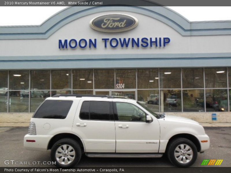 White Suede / Camel 2010 Mercury Mountaineer V6 AWD