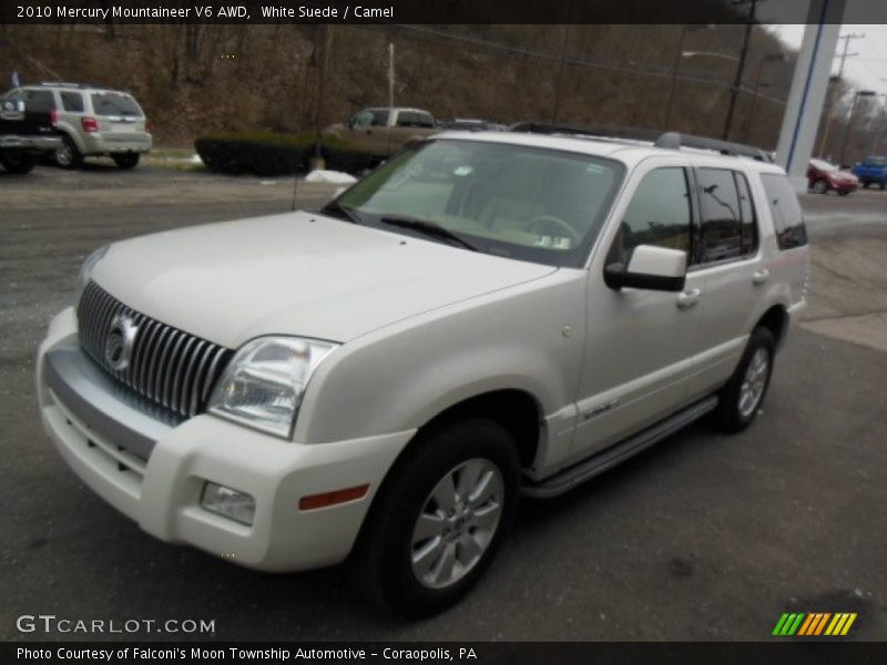 White Suede / Camel 2010 Mercury Mountaineer V6 AWD