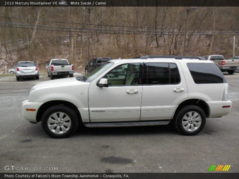 White Suede / Camel 2010 Mercury Mountaineer V6 AWD