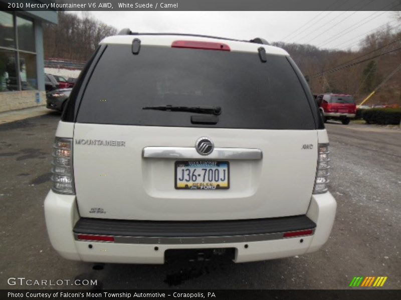 White Suede / Camel 2010 Mercury Mountaineer V6 AWD