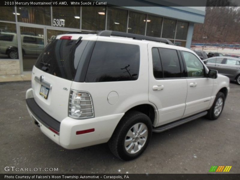 White Suede / Camel 2010 Mercury Mountaineer V6 AWD