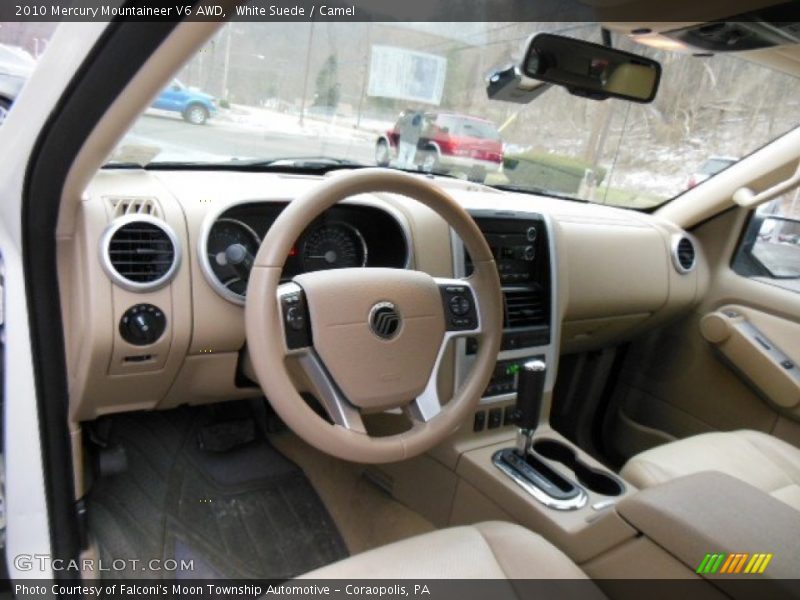 White Suede / Camel 2010 Mercury Mountaineer V6 AWD