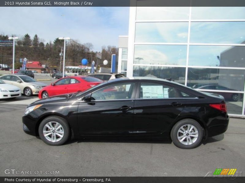 Midnight Black / Gray 2013 Hyundai Sonata GLS