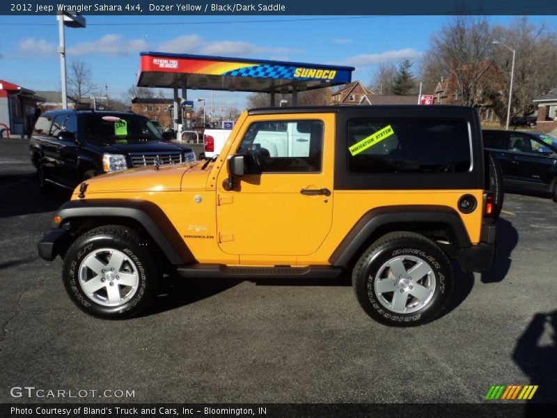 Dozer Yellow / Black/Dark Saddle 2012 Jeep Wrangler Sahara 4x4