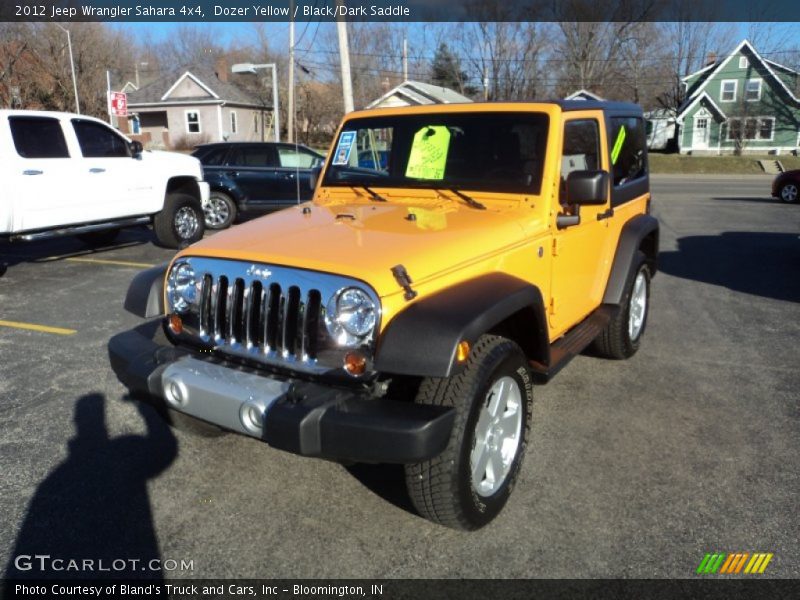 Dozer Yellow / Black/Dark Saddle 2012 Jeep Wrangler Sahara 4x4