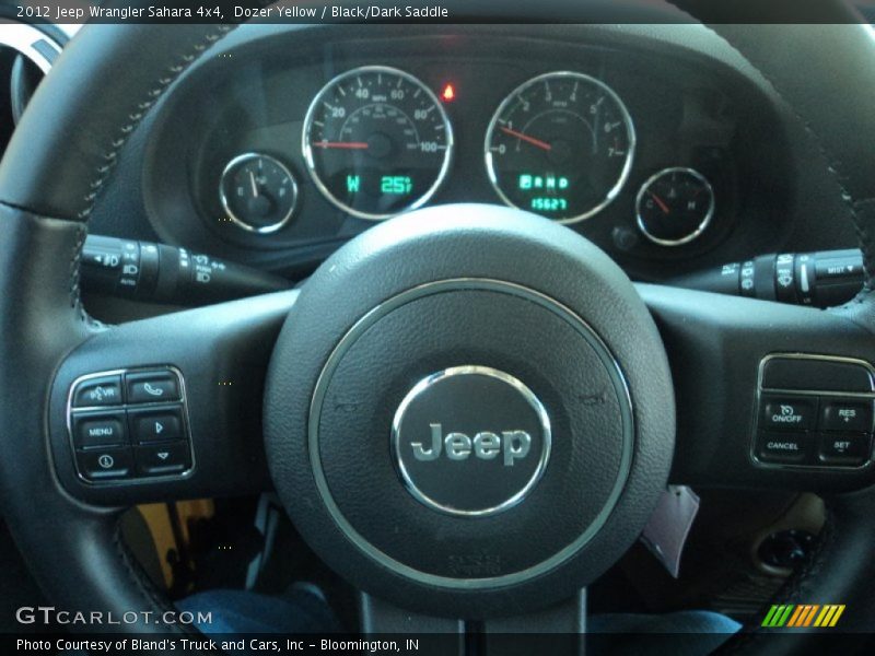 Dozer Yellow / Black/Dark Saddle 2012 Jeep Wrangler Sahara 4x4