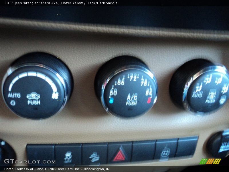 Dozer Yellow / Black/Dark Saddle 2012 Jeep Wrangler Sahara 4x4