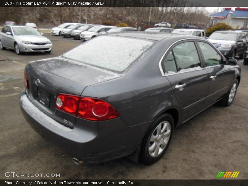 Midnight Gray Metallic / Gray 2007 Kia Optima EX V6