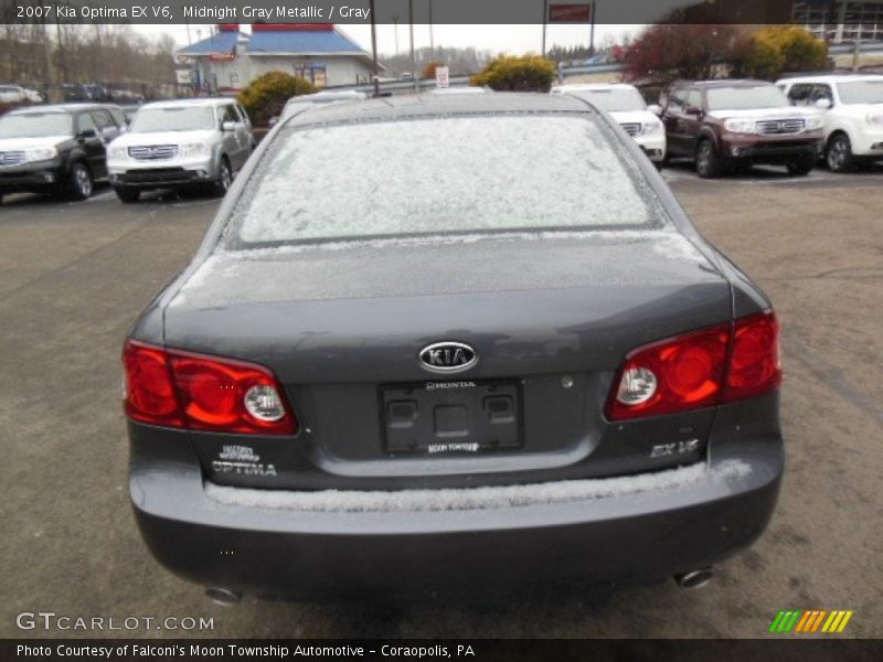 Midnight Gray Metallic / Gray 2007 Kia Optima EX V6