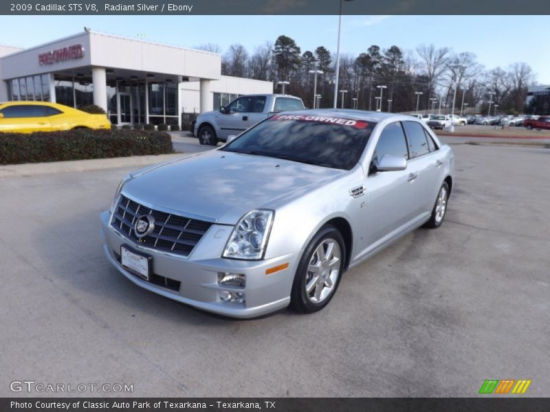 Radiant Silver / Ebony 2009 Cadillac STS V8