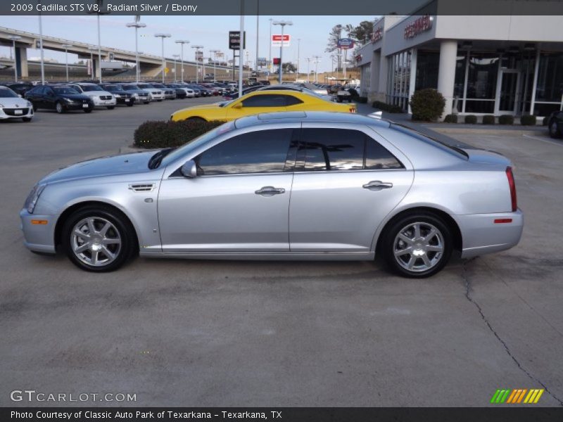 Radiant Silver / Ebony 2009 Cadillac STS V8