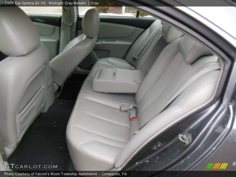 Midnight Gray Metallic / Gray 2007 Kia Optima EX V6