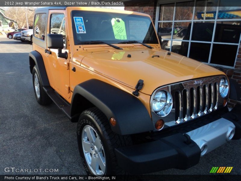 Dozer Yellow / Black/Dark Saddle 2012 Jeep Wrangler Sahara 4x4