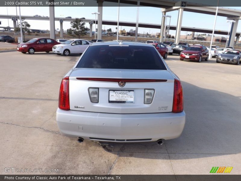 Radiant Silver / Ebony 2009 Cadillac STS V8