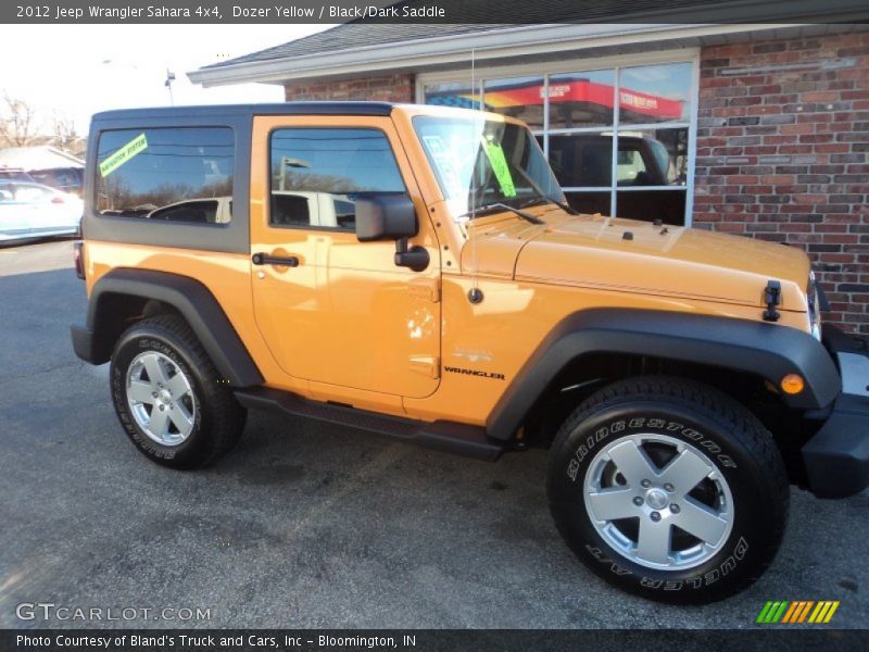 Dozer Yellow / Black/Dark Saddle 2012 Jeep Wrangler Sahara 4x4