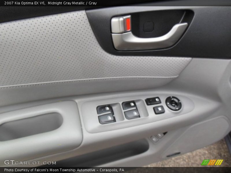 Midnight Gray Metallic / Gray 2007 Kia Optima EX V6