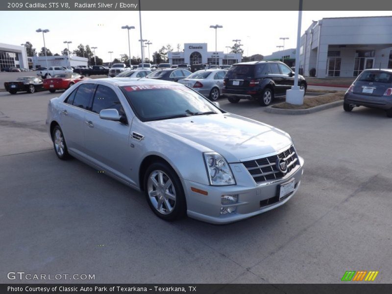 Radiant Silver / Ebony 2009 Cadillac STS V8