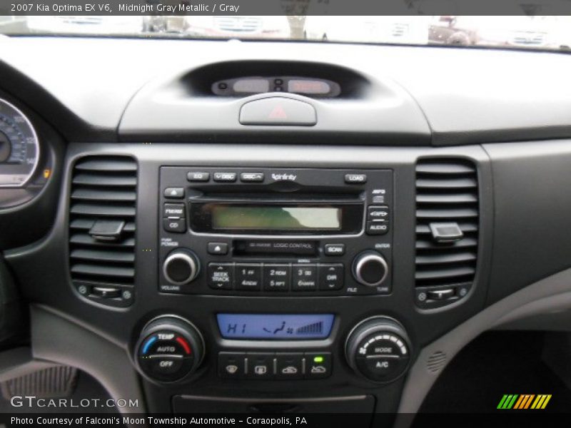 Midnight Gray Metallic / Gray 2007 Kia Optima EX V6
