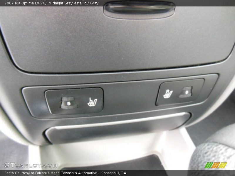 Midnight Gray Metallic / Gray 2007 Kia Optima EX V6