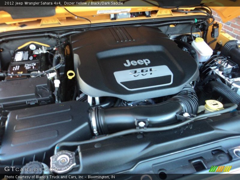 Dozer Yellow / Black/Dark Saddle 2012 Jeep Wrangler Sahara 4x4