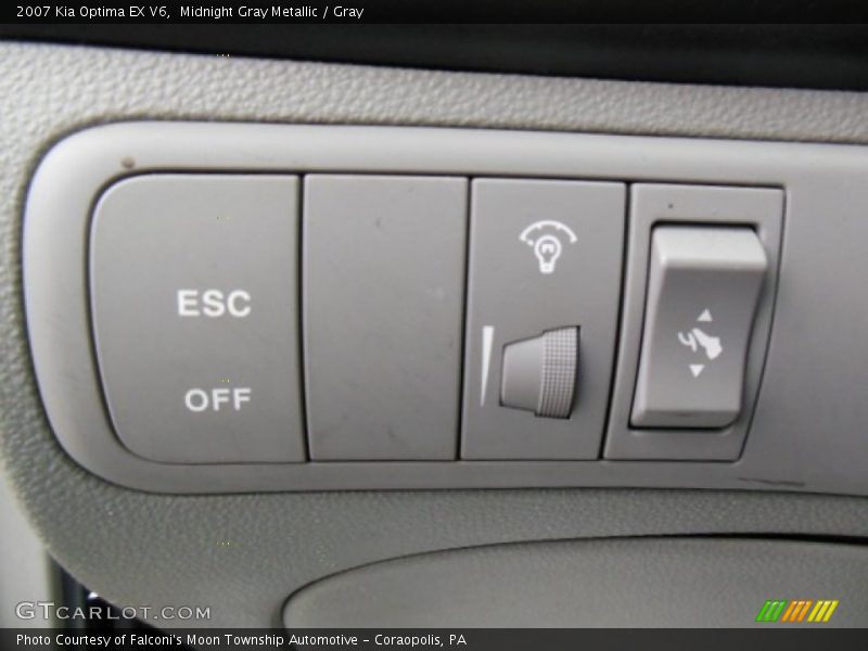 Midnight Gray Metallic / Gray 2007 Kia Optima EX V6