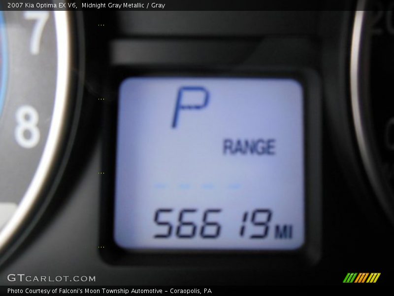 Midnight Gray Metallic / Gray 2007 Kia Optima EX V6