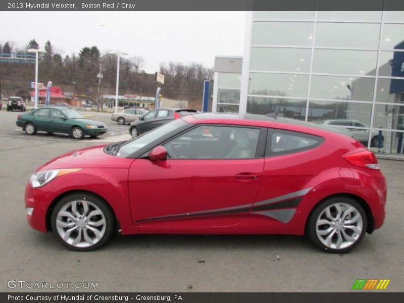 Boston Red / Gray 2013 Hyundai Veloster
