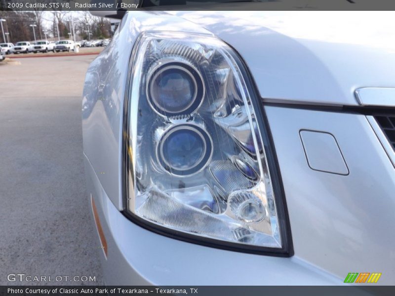 Radiant Silver / Ebony 2009 Cadillac STS V8