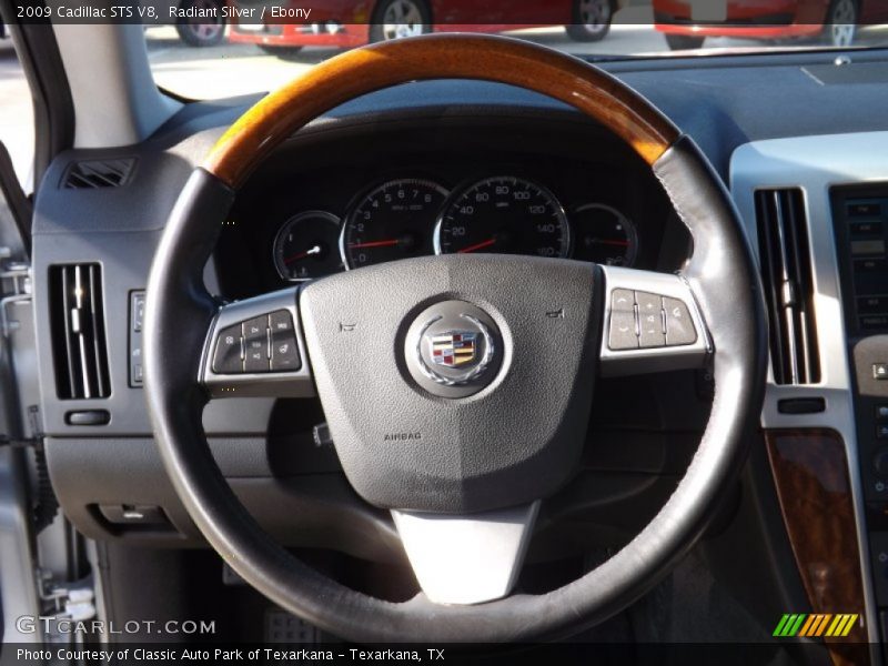Radiant Silver / Ebony 2009 Cadillac STS V8