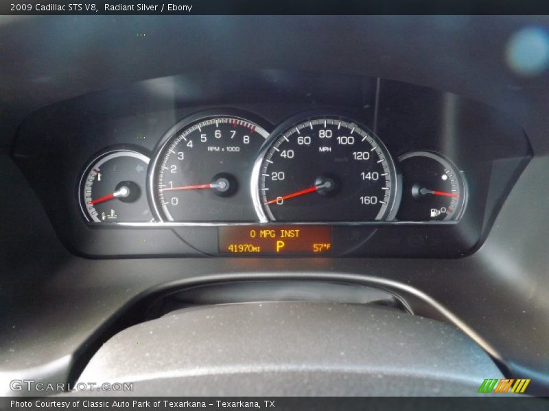 Radiant Silver / Ebony 2009 Cadillac STS V8