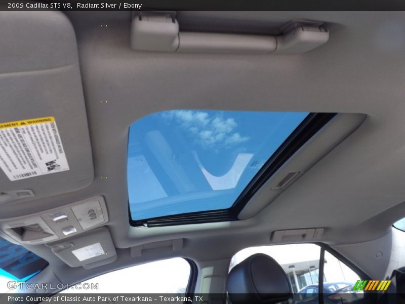 Radiant Silver / Ebony 2009 Cadillac STS V8
