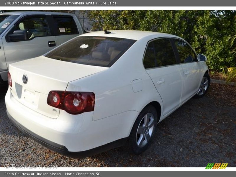 Campanella White / Pure Beige 2008 Volkswagen Jetta SE Sedan