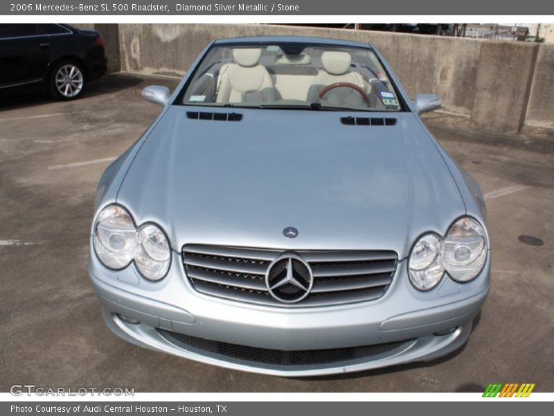 Diamond Silver Metallic / Stone 2006 Mercedes-Benz SL 500 Roadster