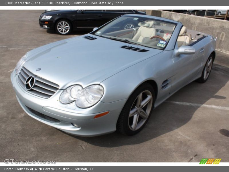 Diamond Silver Metallic / Stone 2006 Mercedes-Benz SL 500 Roadster