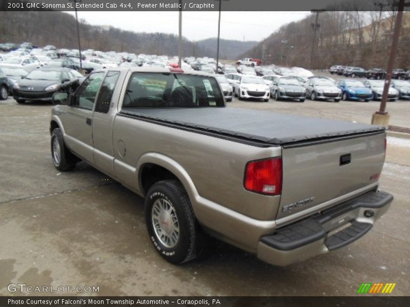 Pewter Metallic / Graphite 2001 GMC Sonoma SL Extended Cab 4x4