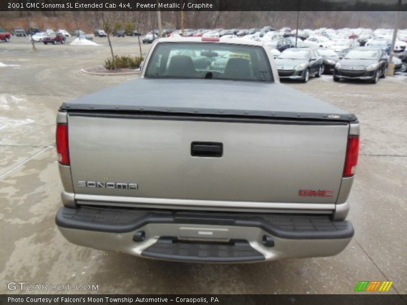 Pewter Metallic / Graphite 2001 GMC Sonoma SL Extended Cab 4x4