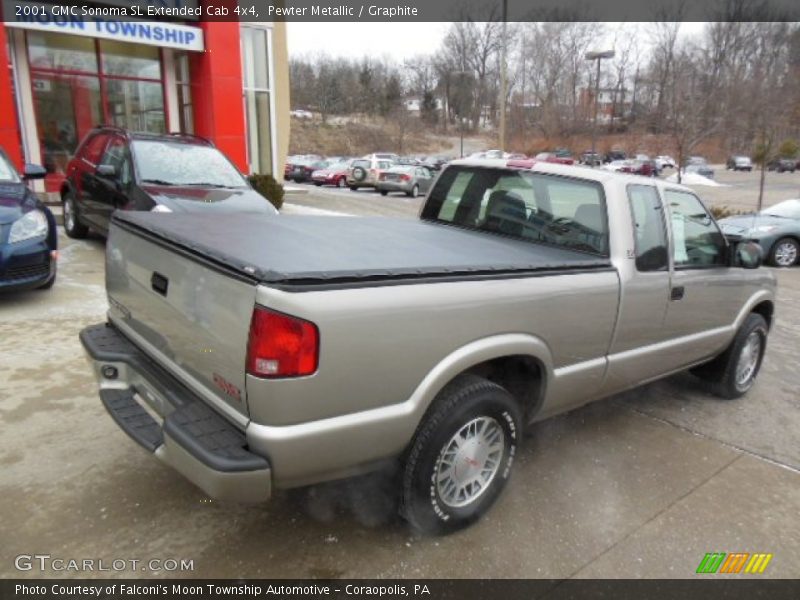 Pewter Metallic / Graphite 2001 GMC Sonoma SL Extended Cab 4x4