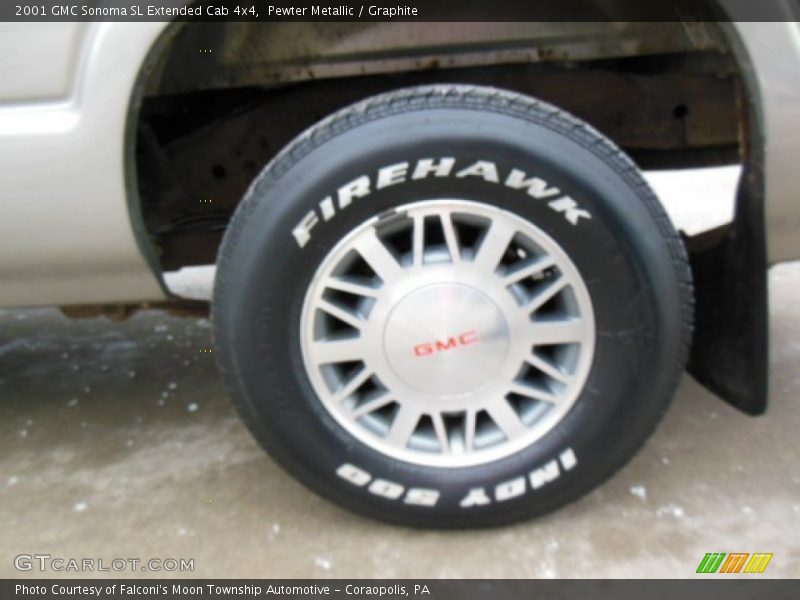 Pewter Metallic / Graphite 2001 GMC Sonoma SL Extended Cab 4x4