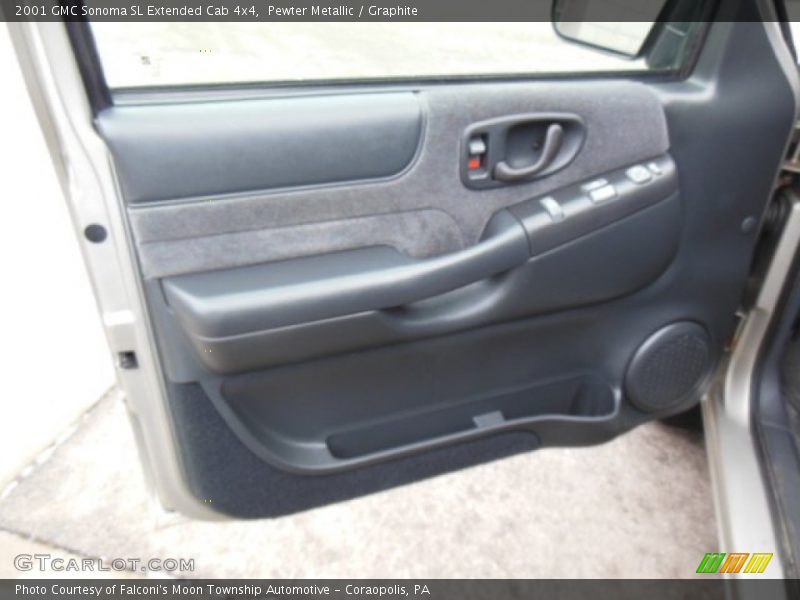 Pewter Metallic / Graphite 2001 GMC Sonoma SL Extended Cab 4x4