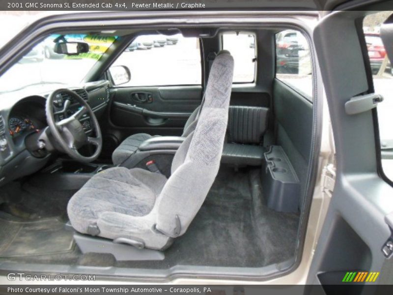 Pewter Metallic / Graphite 2001 GMC Sonoma SL Extended Cab 4x4