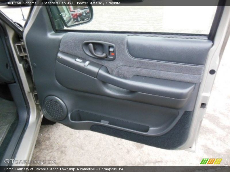 Pewter Metallic / Graphite 2001 GMC Sonoma SL Extended Cab 4x4