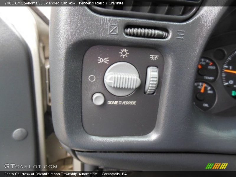 Pewter Metallic / Graphite 2001 GMC Sonoma SL Extended Cab 4x4